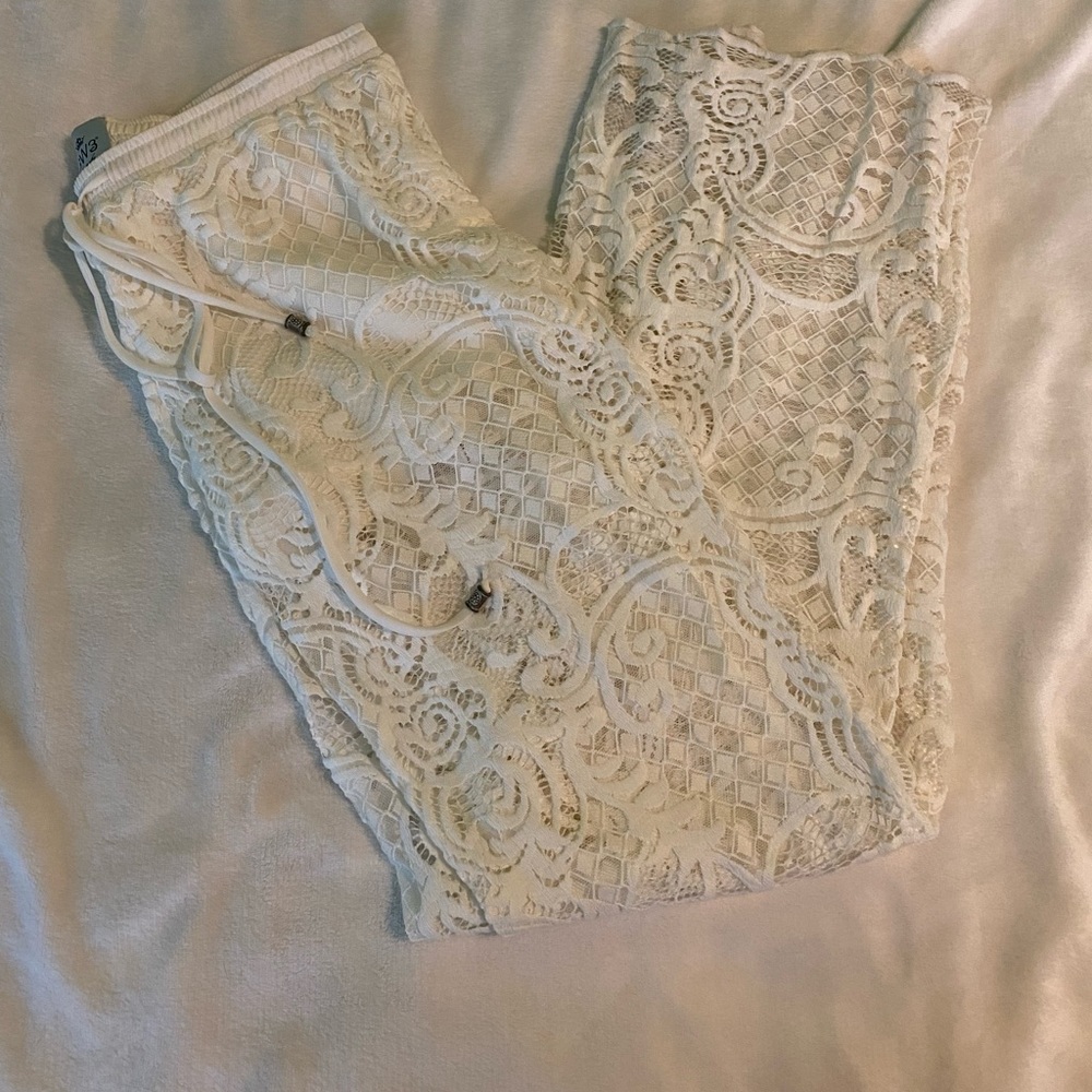 Sw3 crème pants crochet exterior